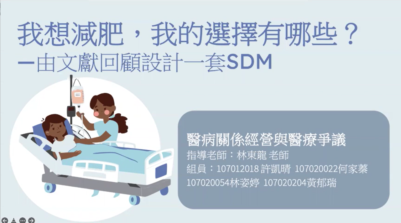 我想減肥，我的選擇有哪些？由文獻回顧設計一套SDM